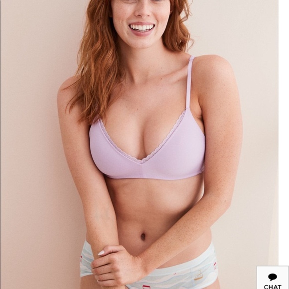 Aerie “real happy wireless lightly lined bra”